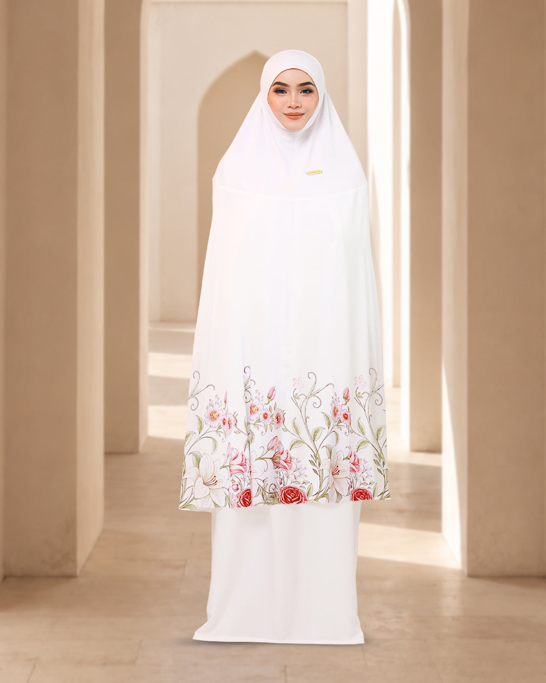 WAFIYA ZAHRA IN WHITE
