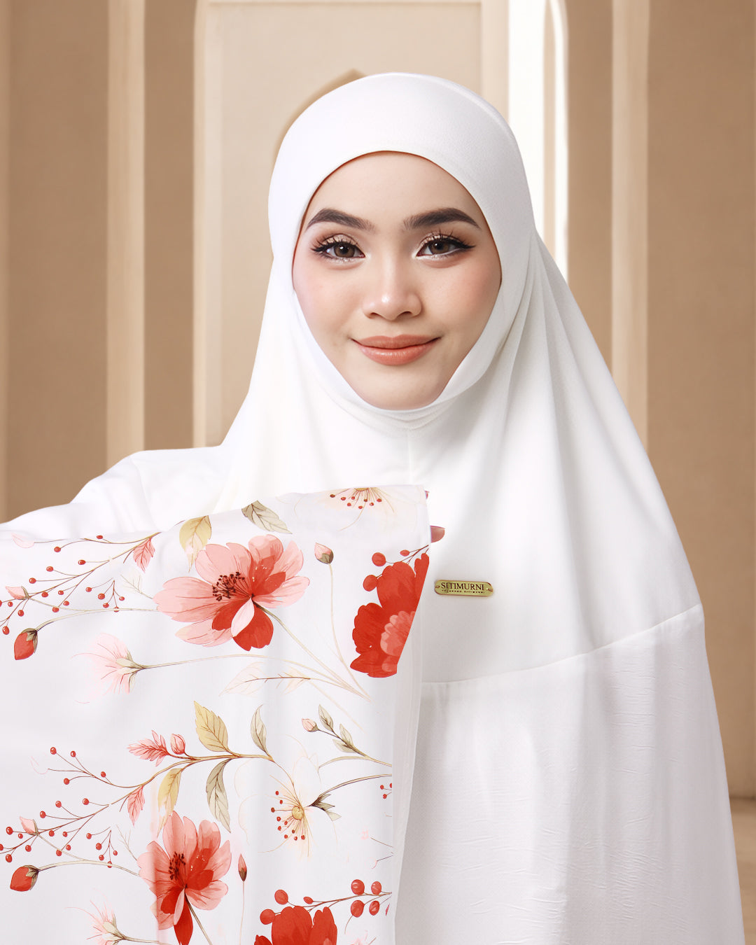 CAMELIA AMANI IN WHITE