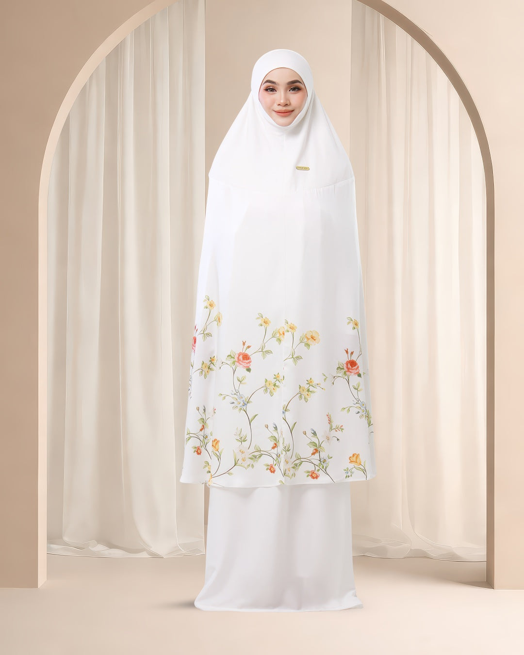 HAFSA HANANI IN WHITE