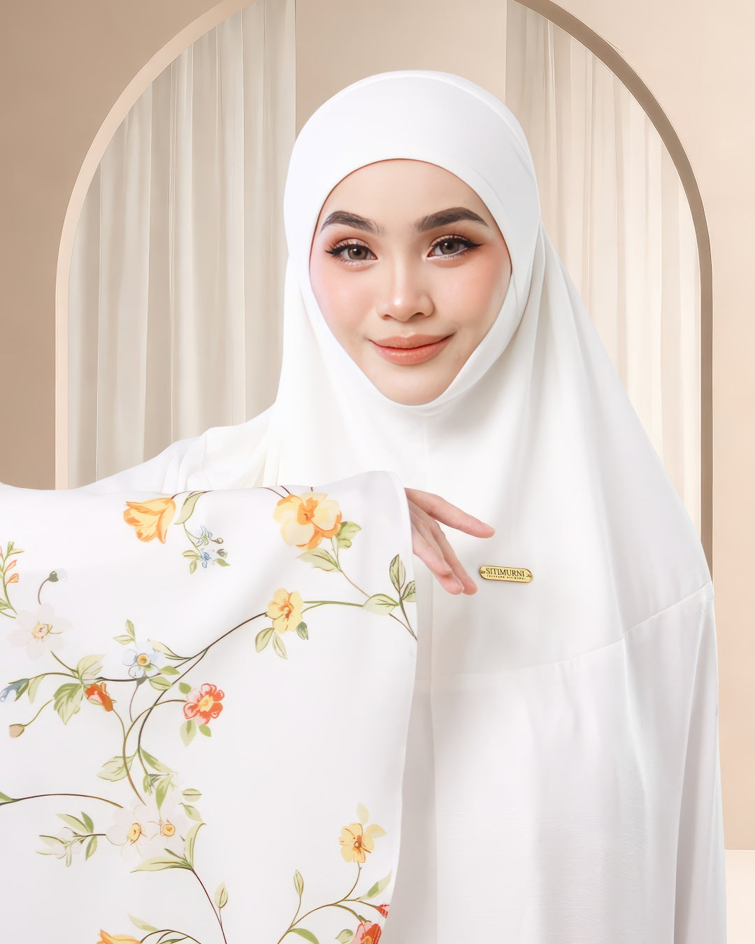 HAFSA HANANI IN WHITE