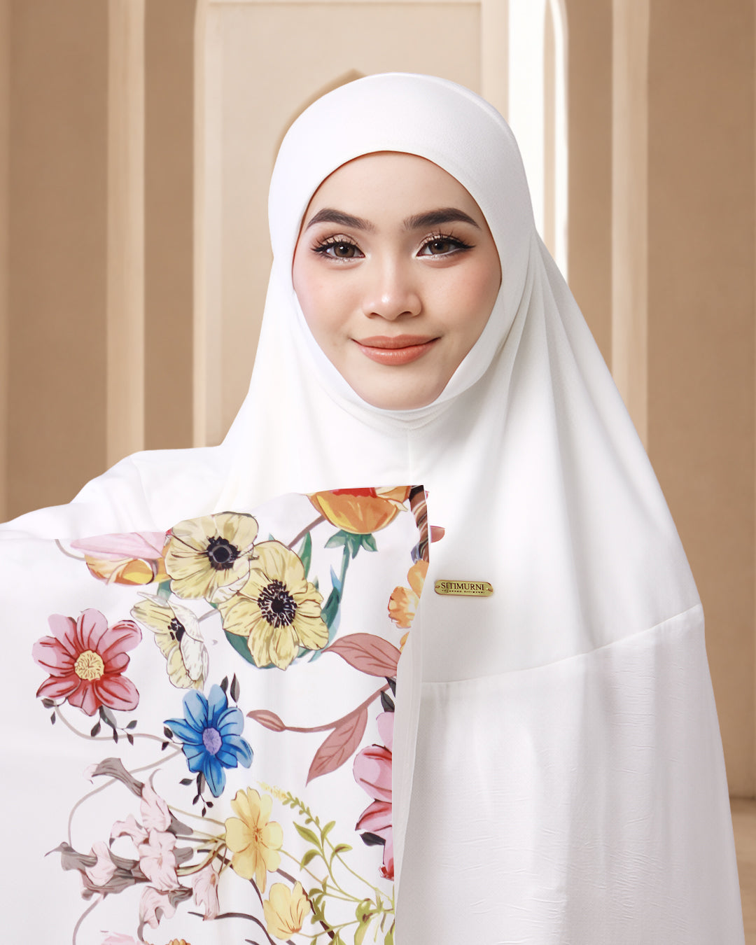 HUSNA QAIREEN IN WHITE