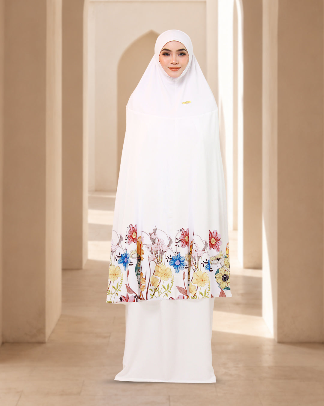 HUSNA QAIREEN IN WHITE