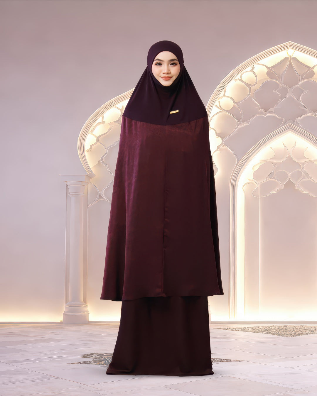 ALWANI IN GARNET PURPLE