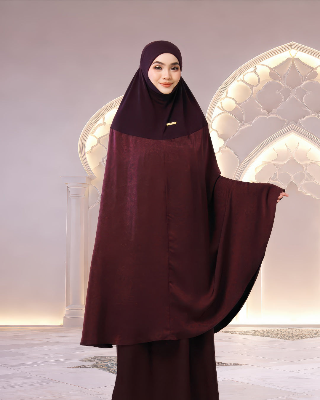 ALWANI IN GARNET PURPLE