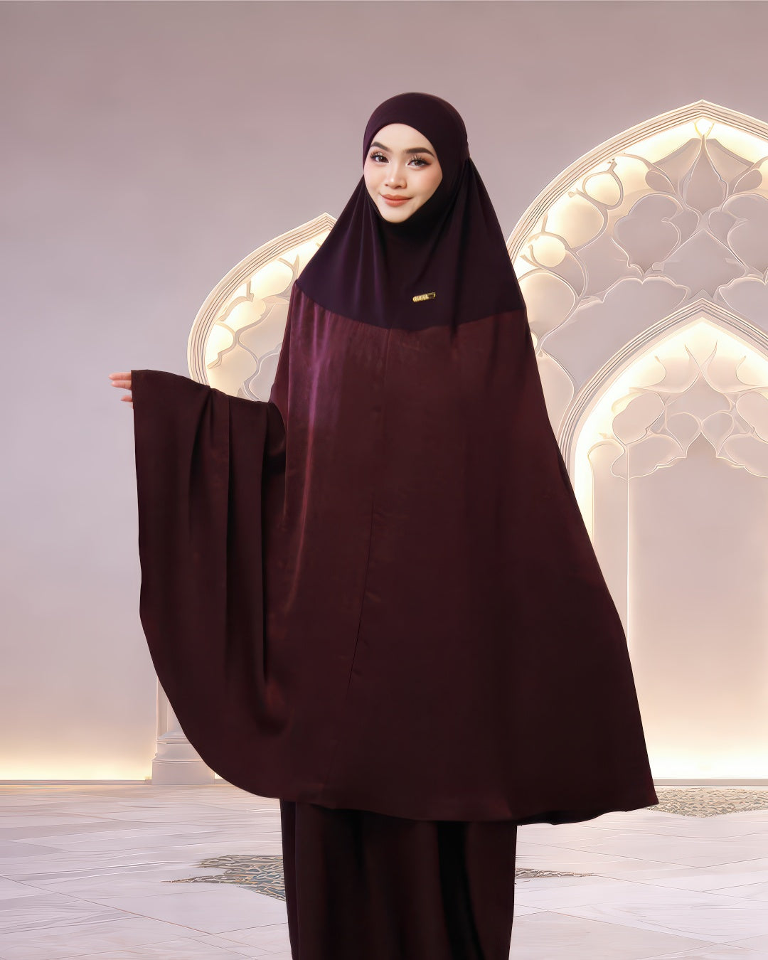 ALWANI IN GARNET PURPLE