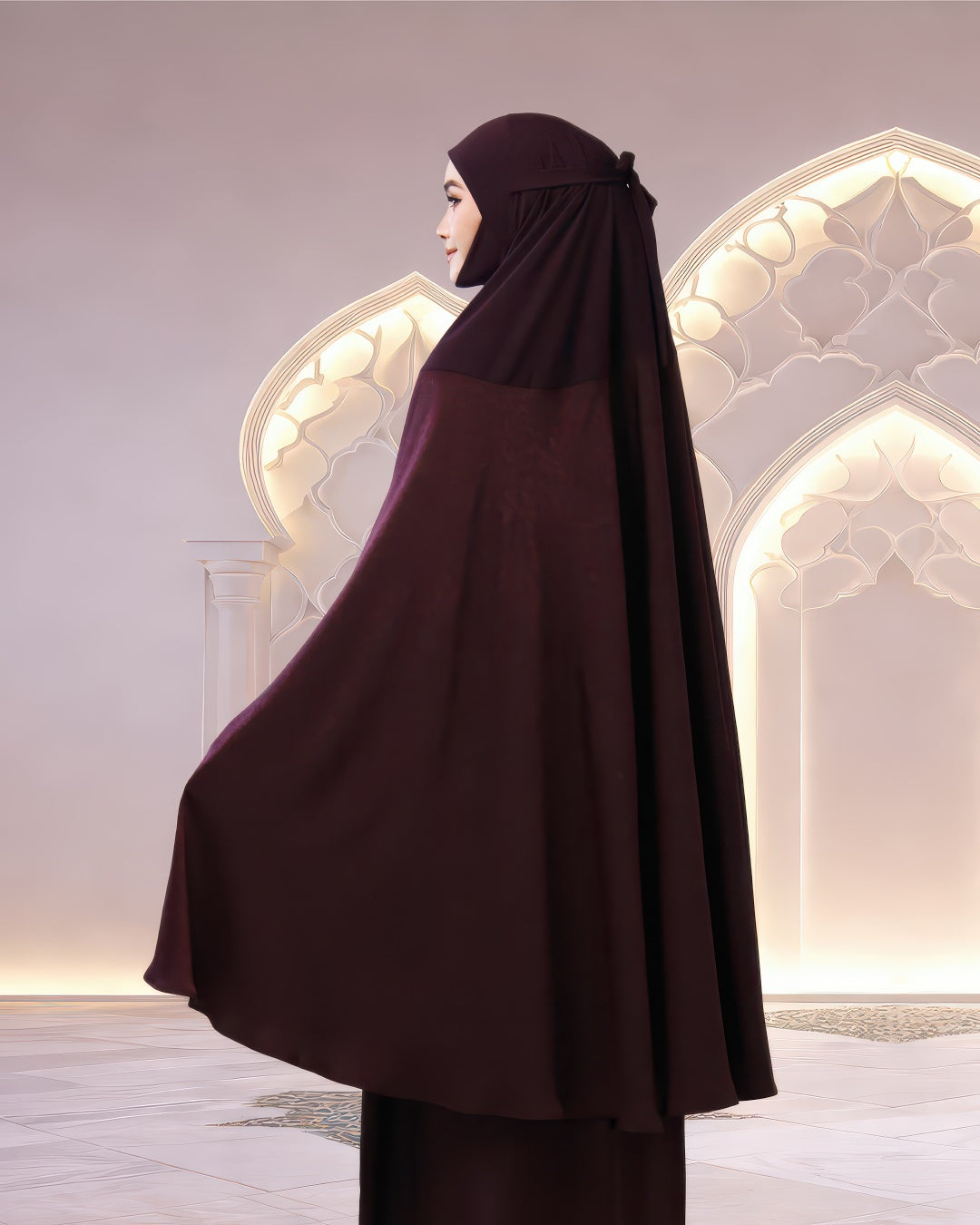 ALWANI IN GARNET PURPLE