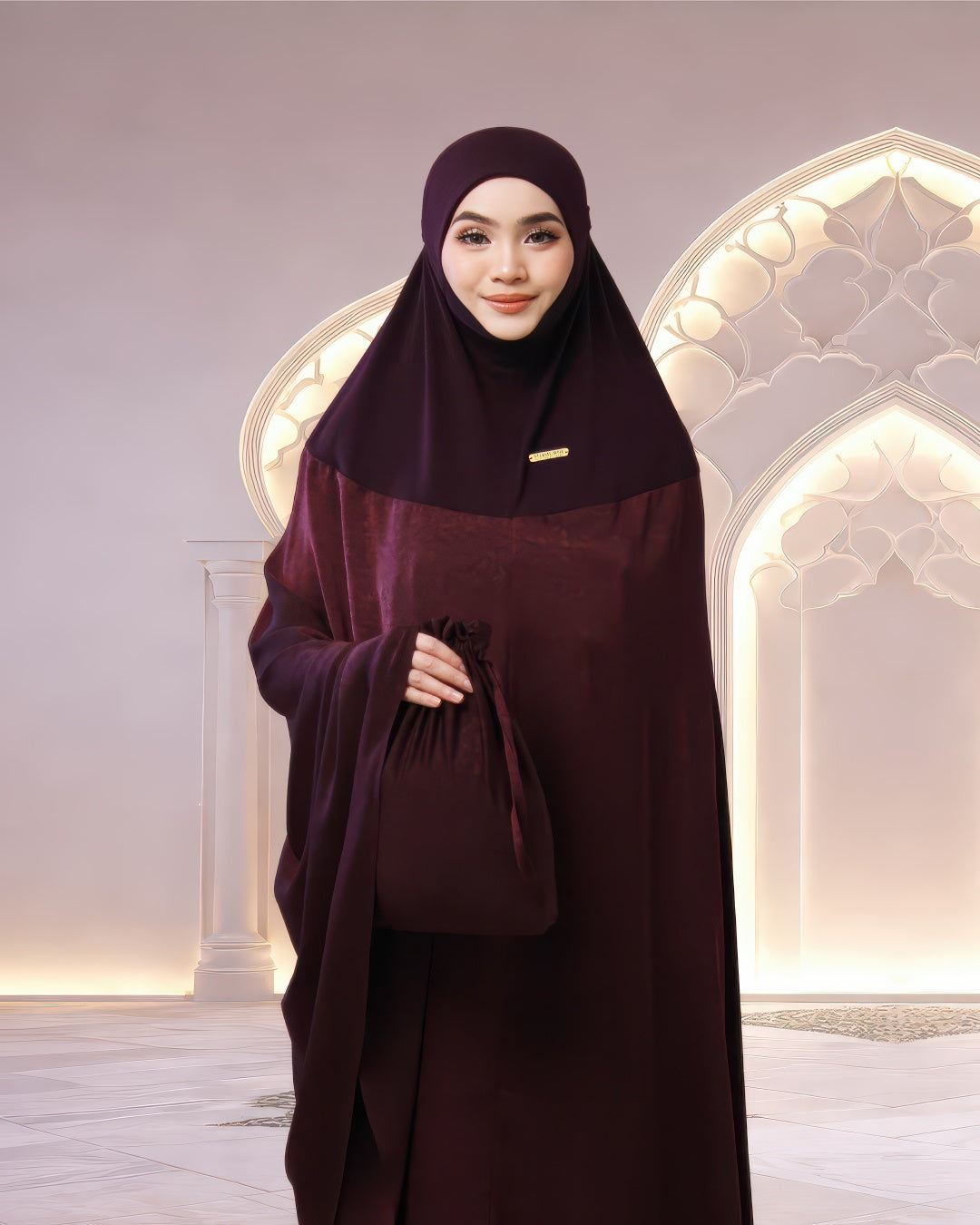 ALWANI IN GARNET PURPLE