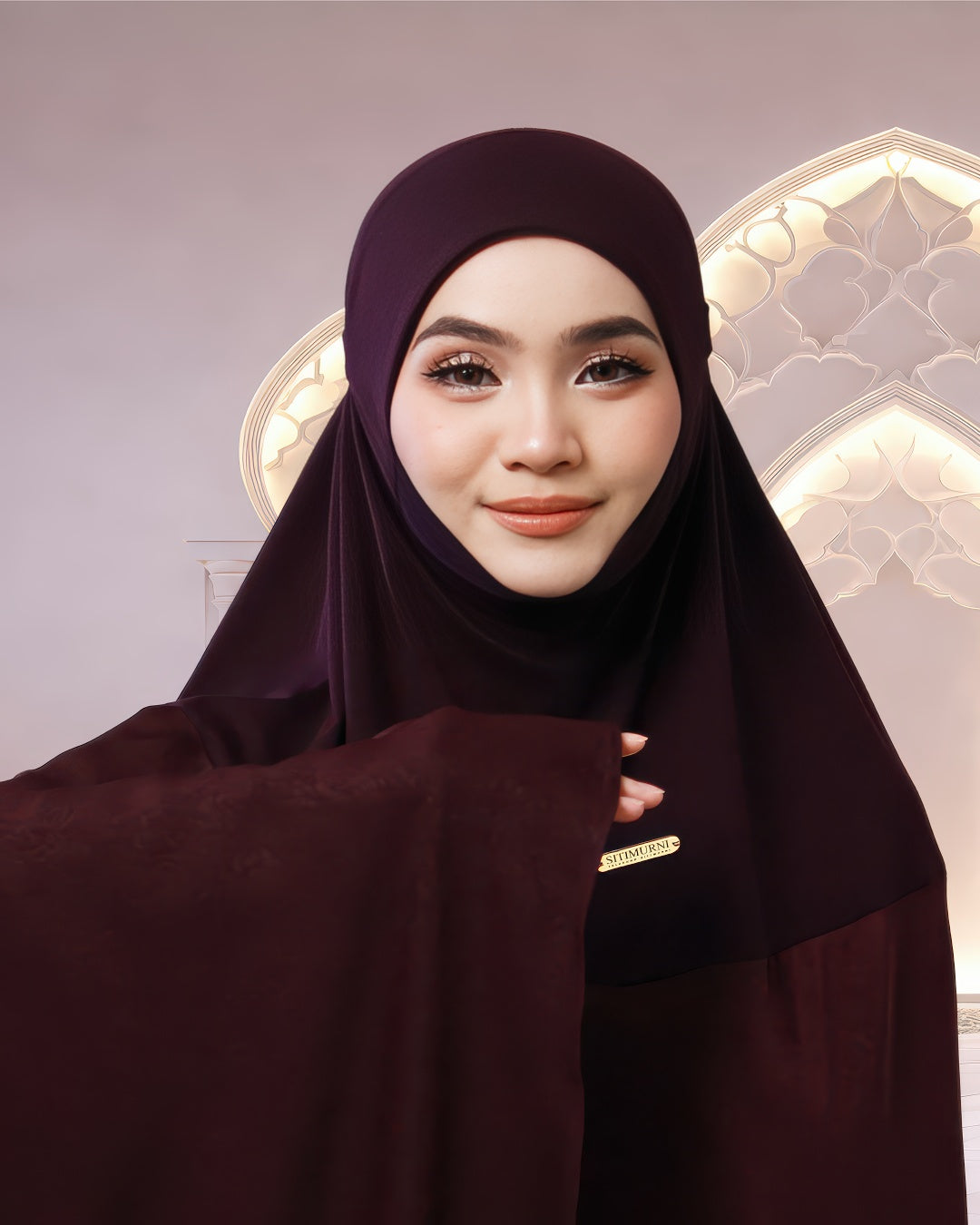 ALWANI IN GARNET PURPLE