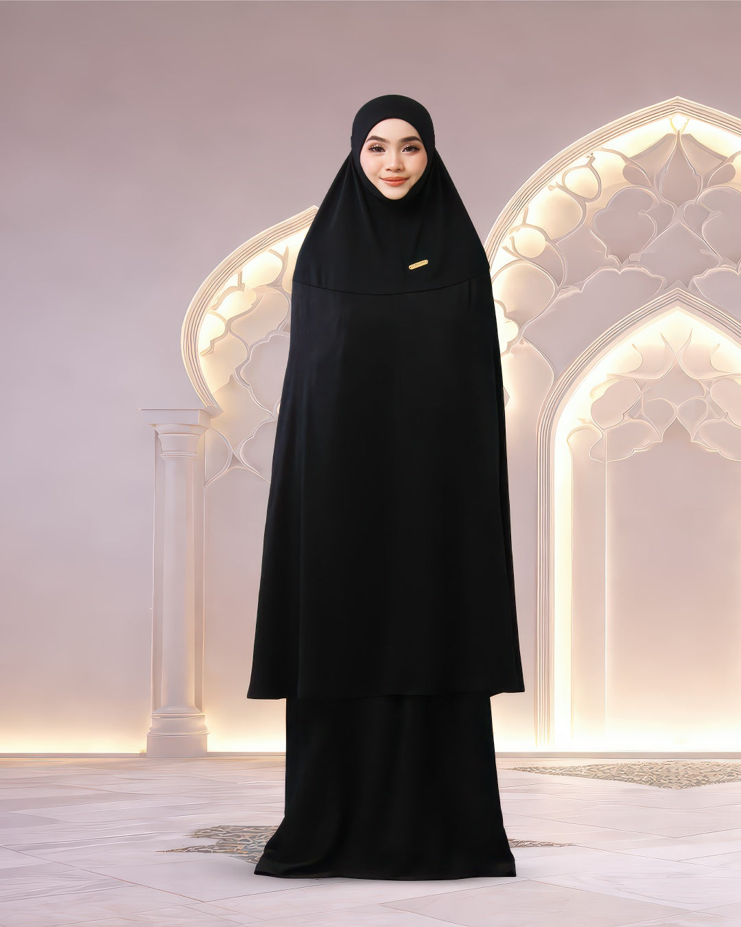 ALWANI IN LEATHER BLACK