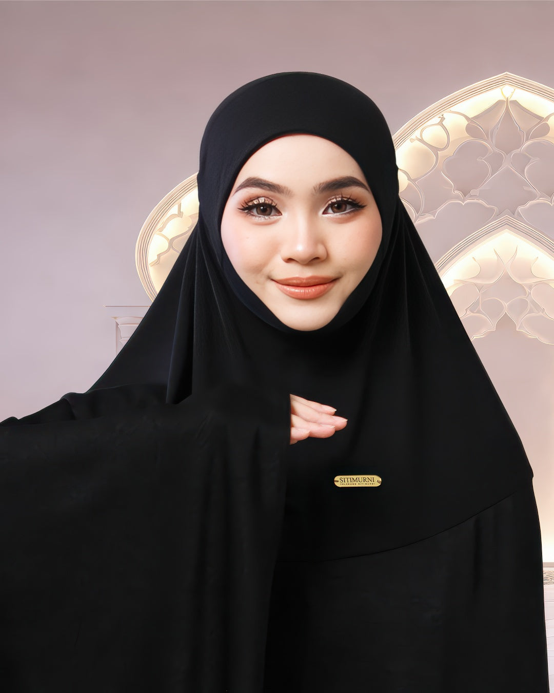 ALWANI IN LEATHER BLACK