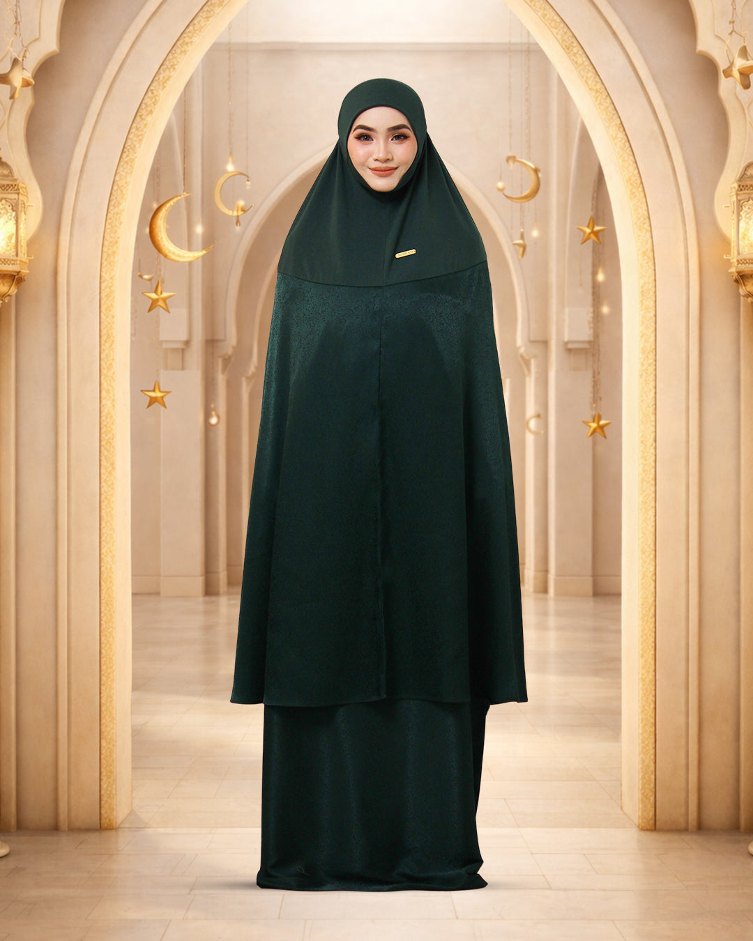 AURA RAMADHANI IN EMERALD GREEN