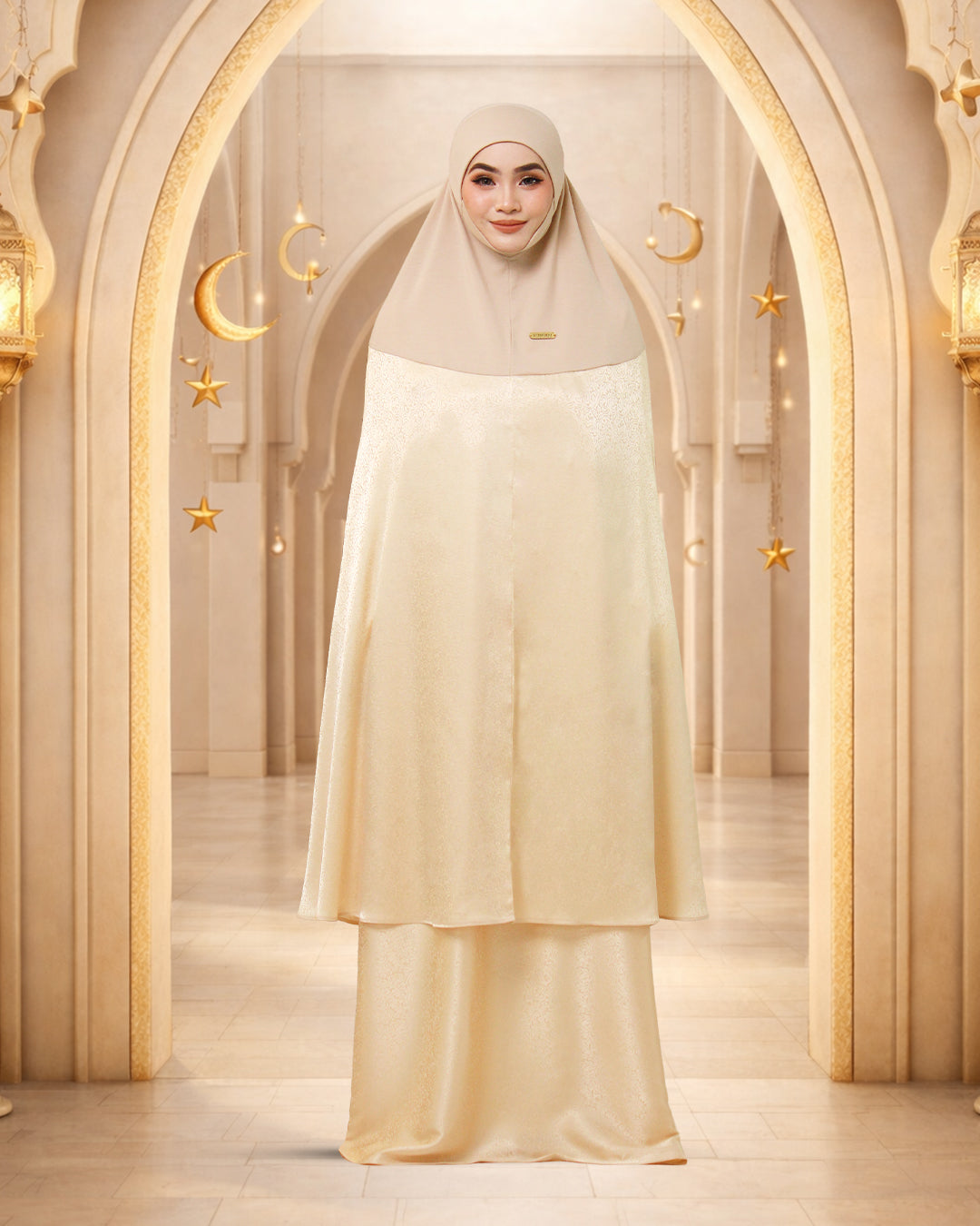 AURA RAMADHANI IN GOLDEN CREAM