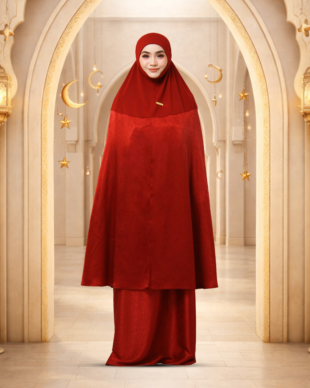 AURA RAMADHANI IN MAROON