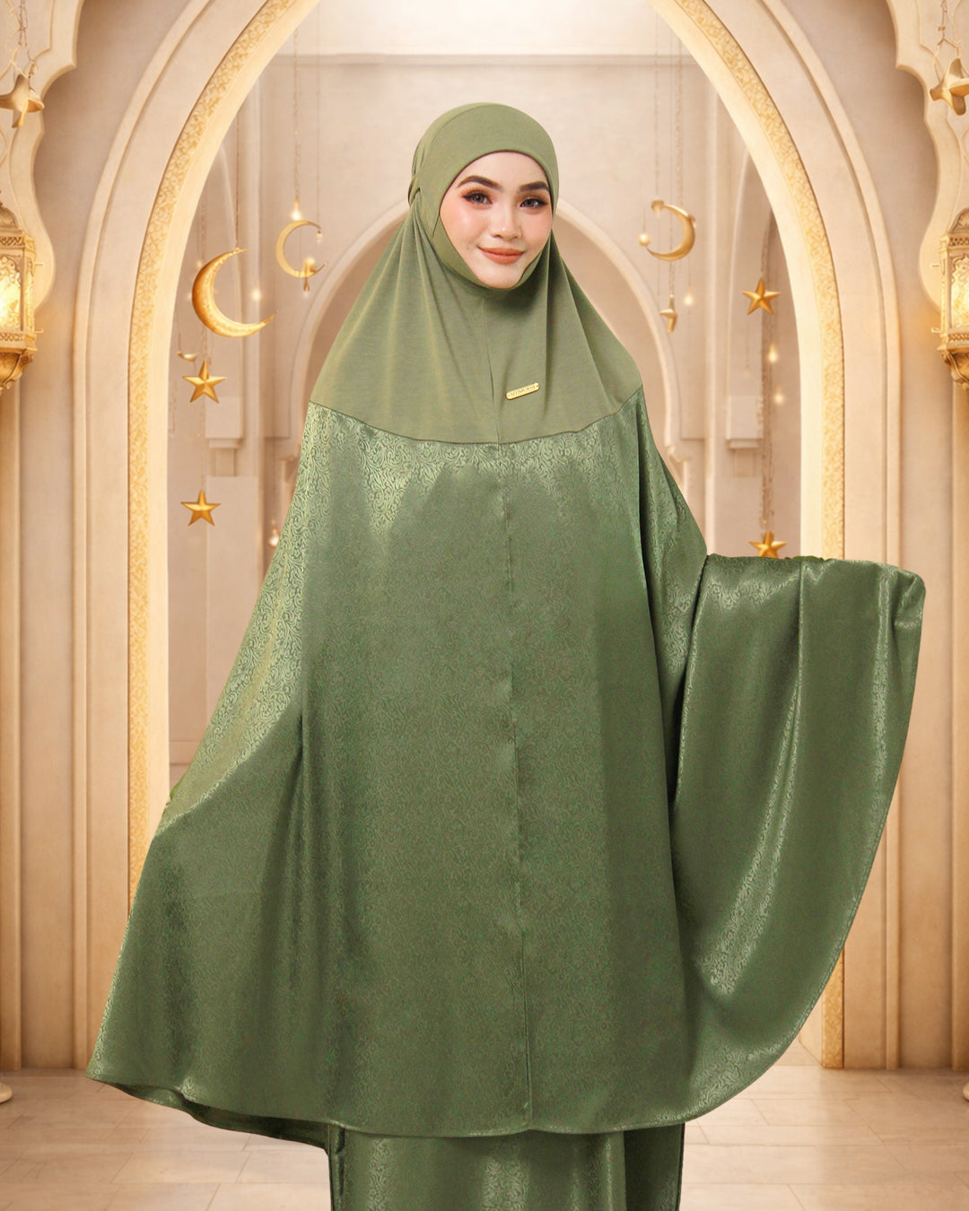 AURA RAMADHANI IN OLIVE GREEN