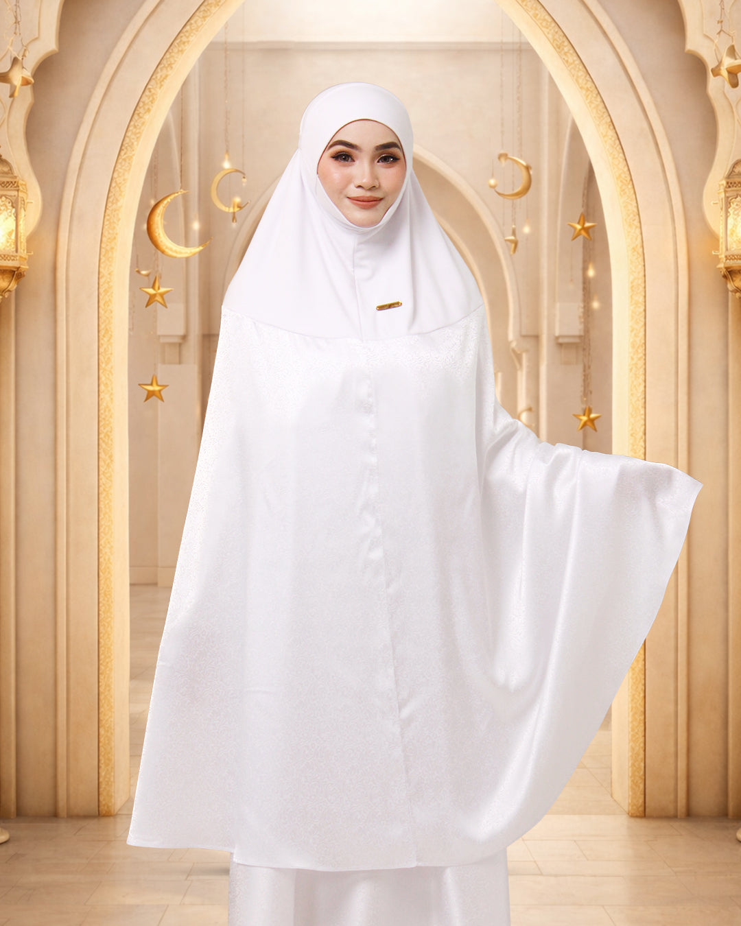 AURA RAMADHANI IN WHITE