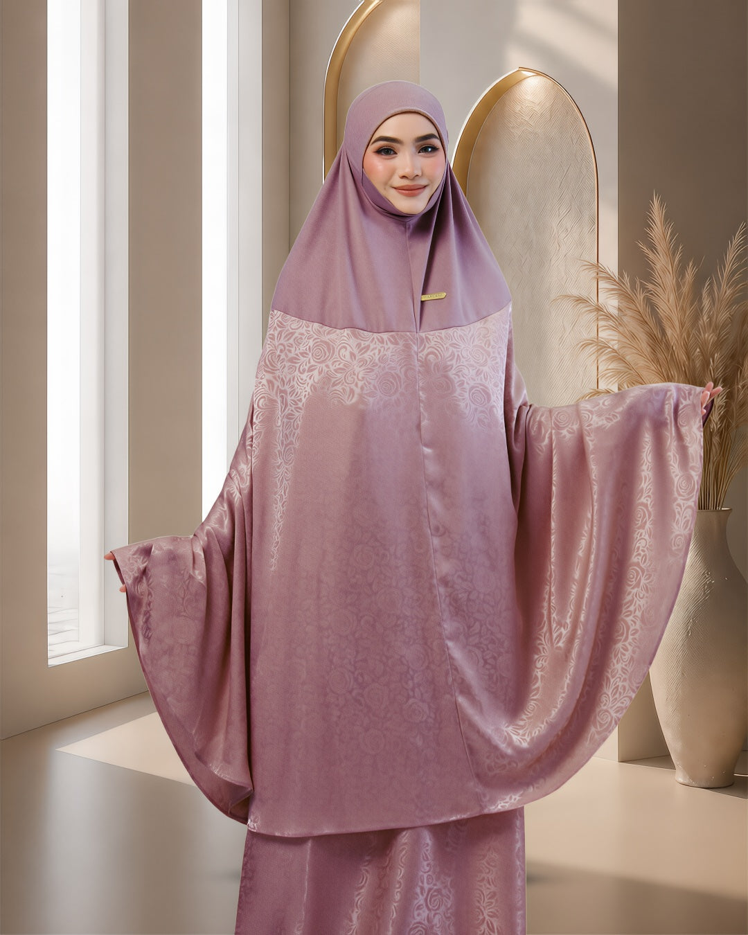 AURA SAFA IN DUSTY MAUVE