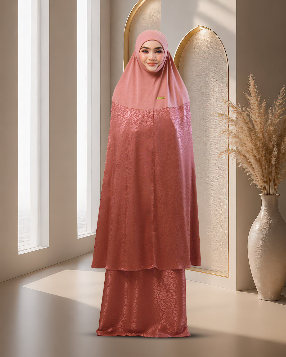 AURA SAFA IN DUSTY PINK