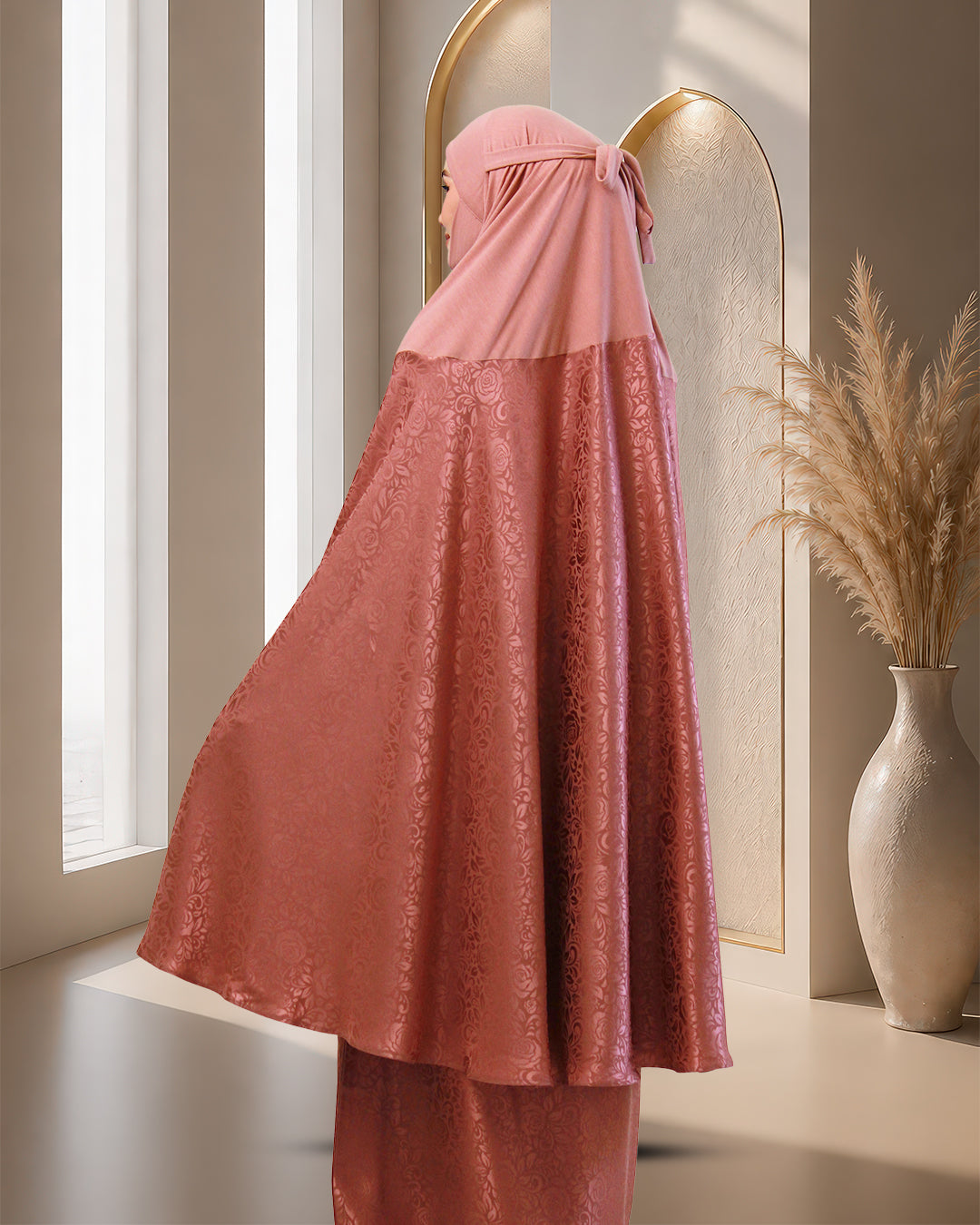 AURA SAFA IN DUSTY PINK