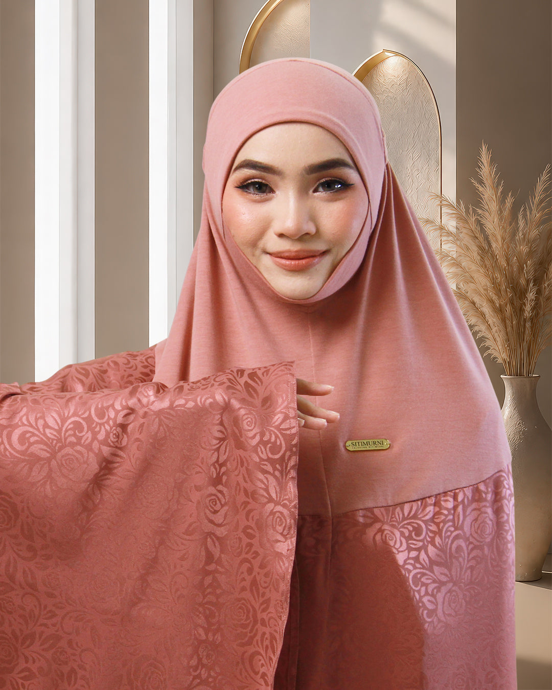 AURA SAFA IN DUSTY PINK