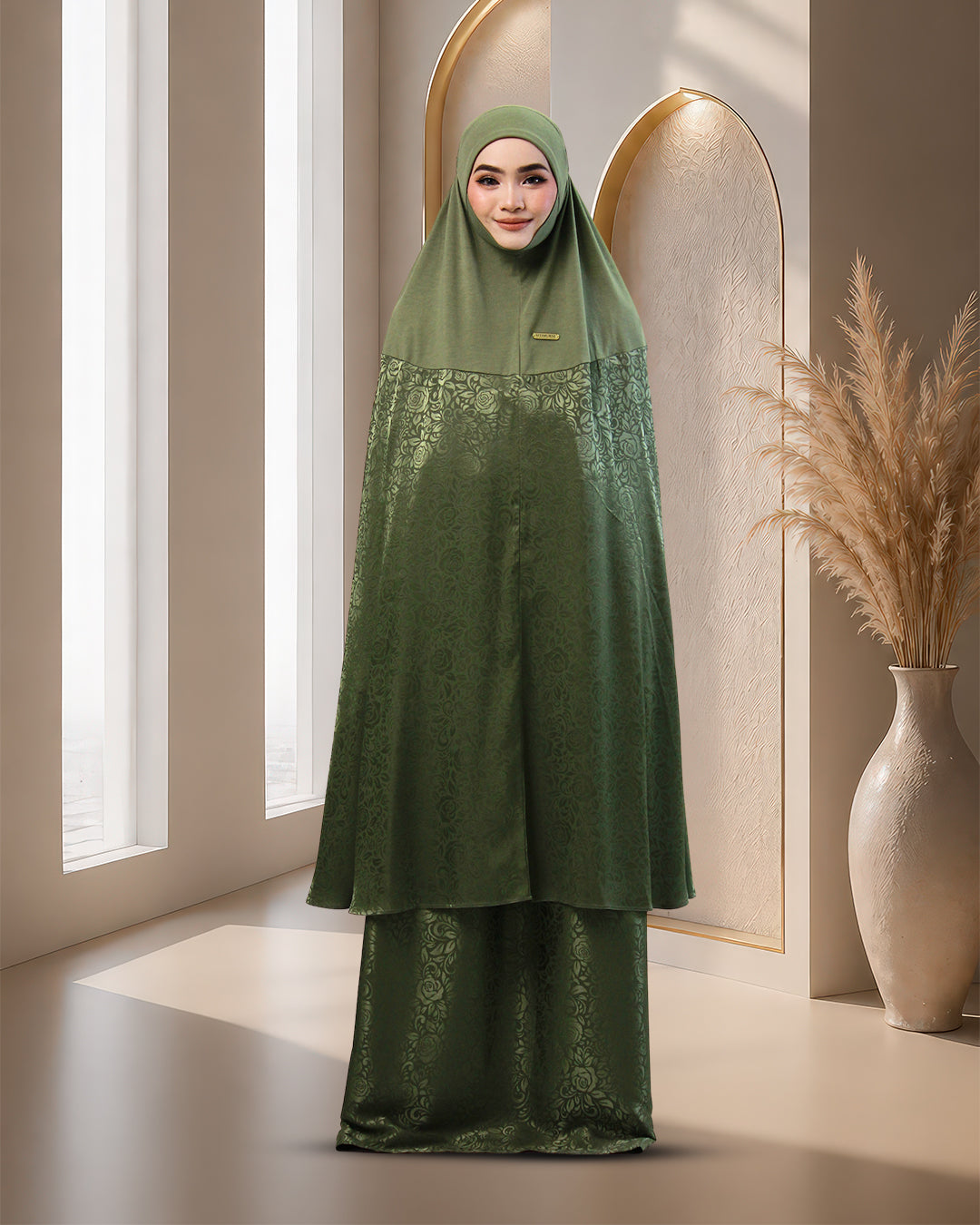 AURA SAFA IN OLIVE GREEN
