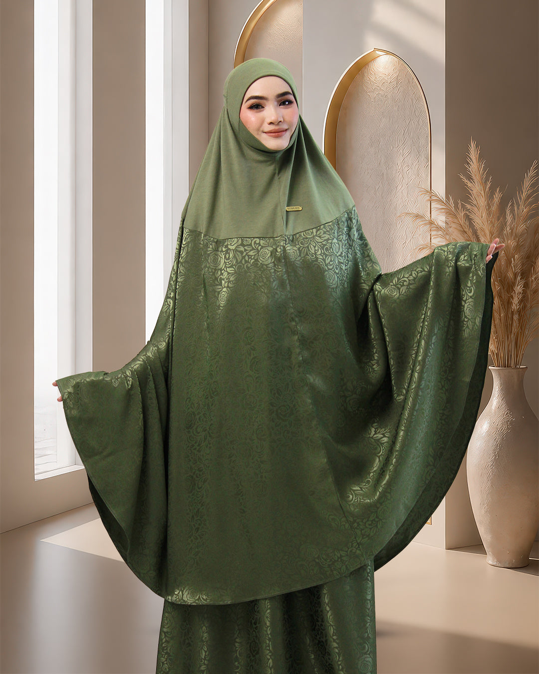 AURA SAFA IN OLIVE GREEN