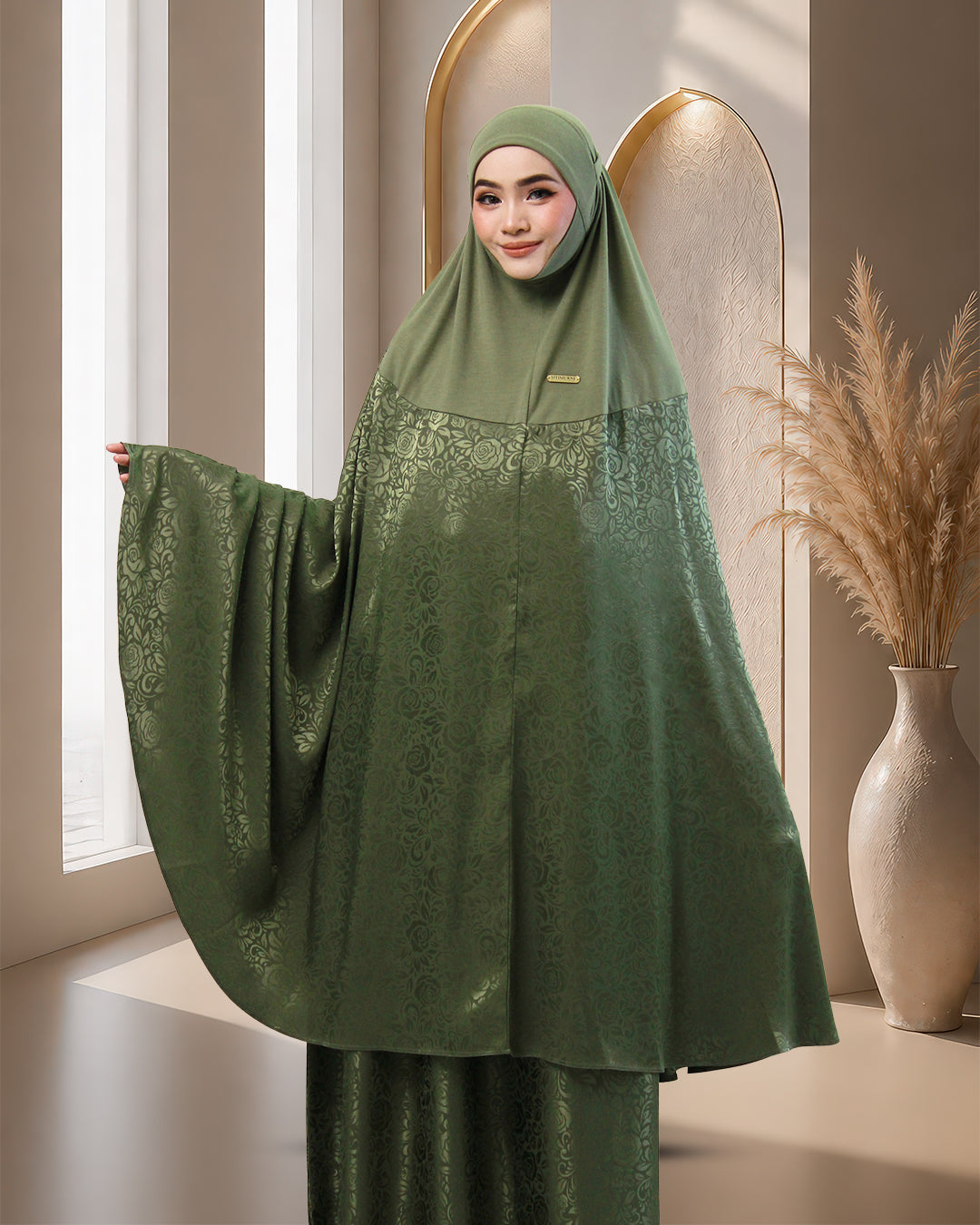 AURA SAFA IN OLIVE GREEN