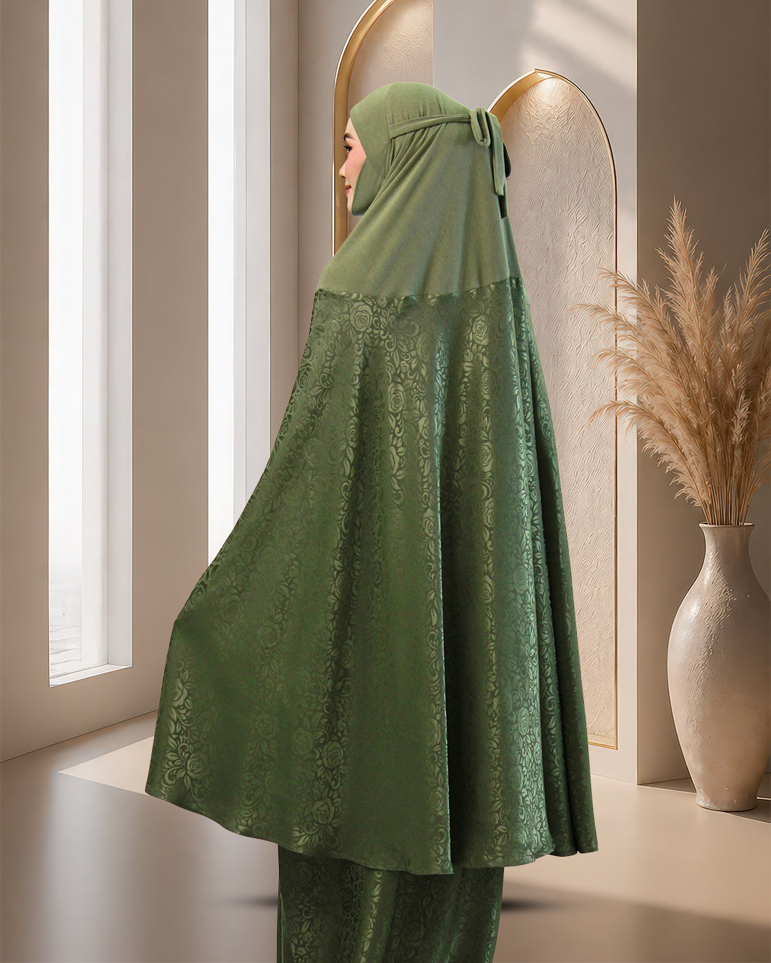 AURA SAFA IN OLIVE GREEN
