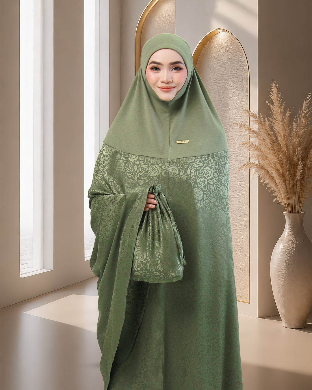 AURA SAFA IN OLIVE GREEN