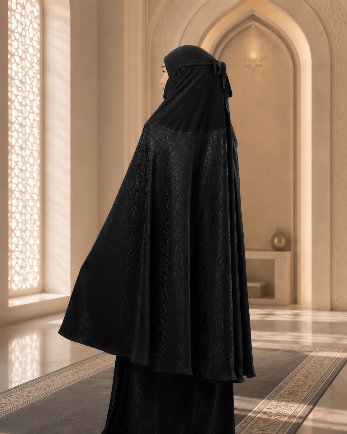 AURA SAFA IN ROYAL BLACK