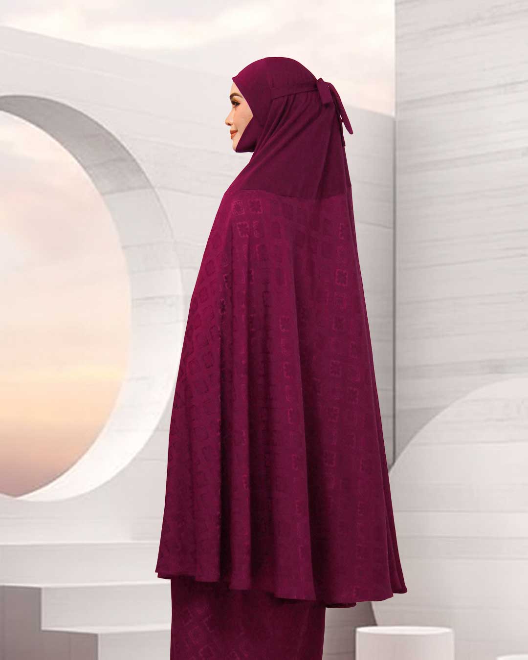 AURA MAHSURI IN BURGUNDY