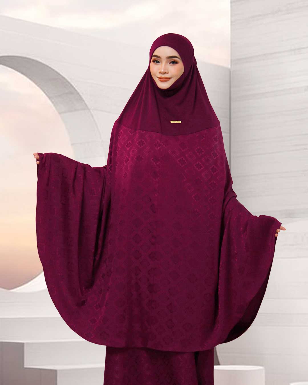 AURA MAHSURI IN BURGUNDY