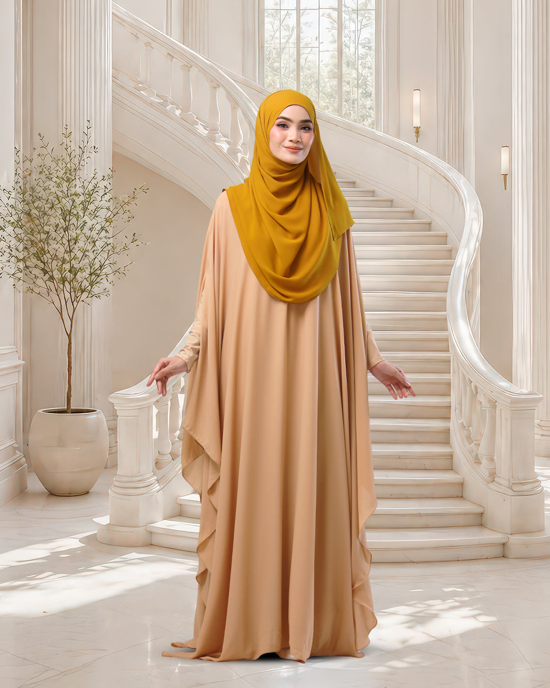 BADARSILA IN APRICOT NUDE