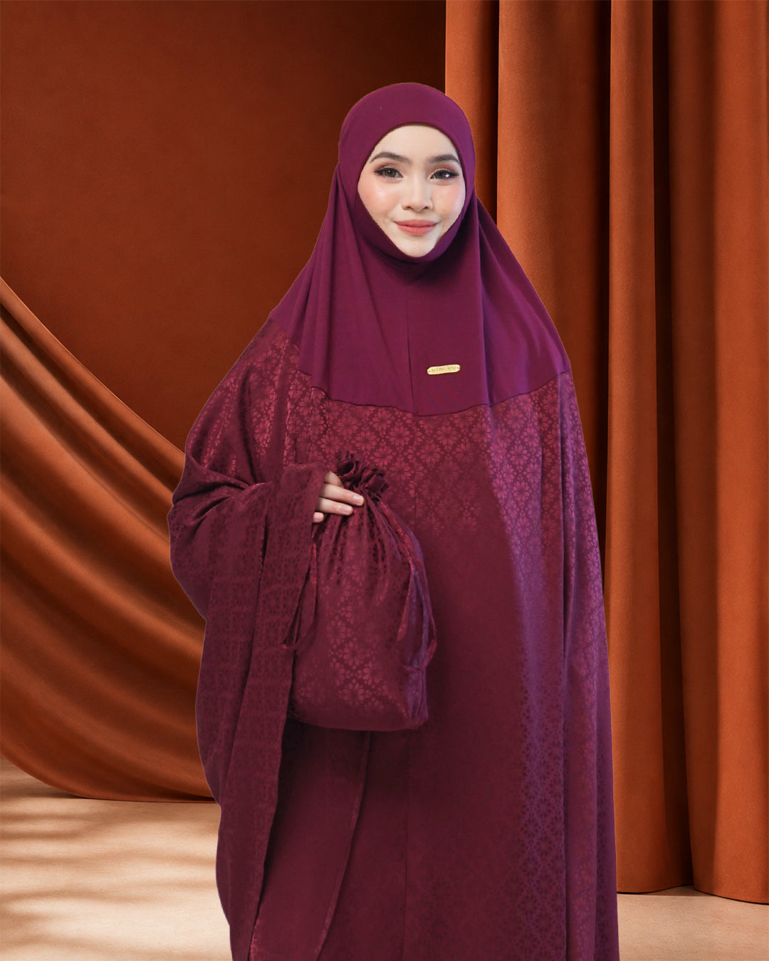 AURA SERI KENCANA IN BURGUNDY