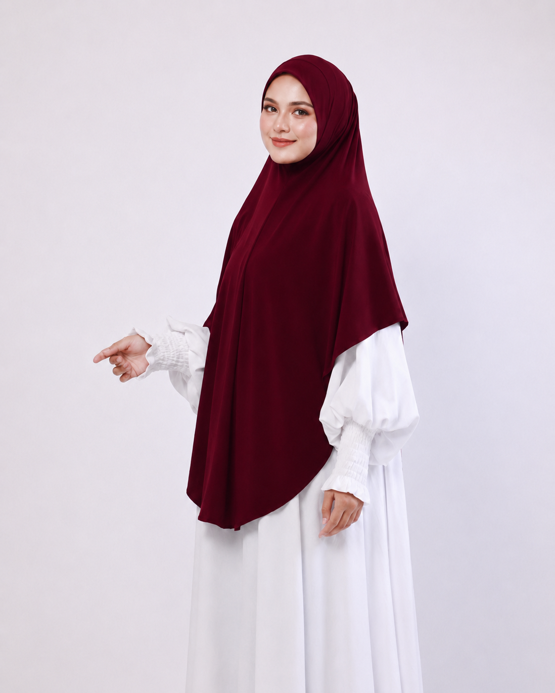 TUDUNG SARONG DAHLIA IN DARK MAROON