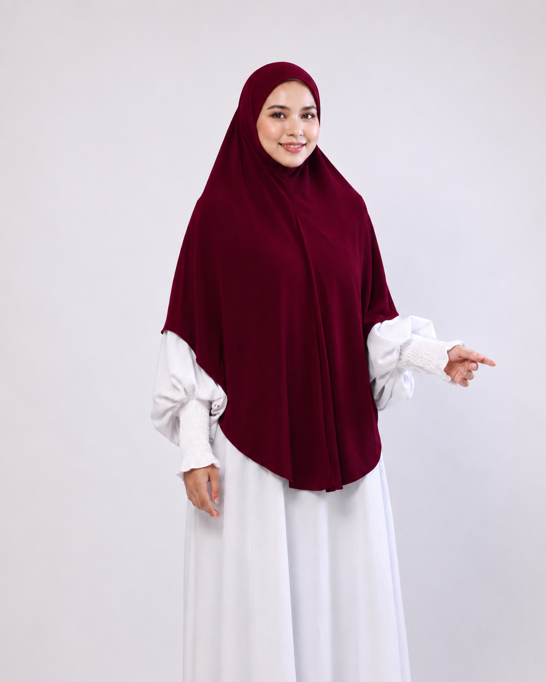 TUDUNG SARONG DAHLIA IN DARK MAROON