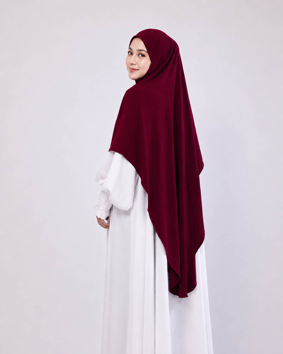 TUDUNG SARONG DAHLIA IN DARK MAROON