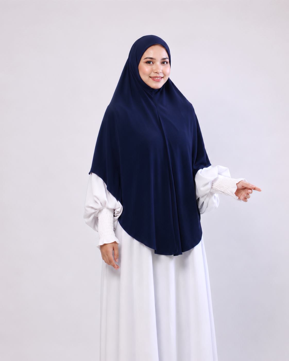 TUDUNG SARONG DAHLIA IN DEEP NAVY
