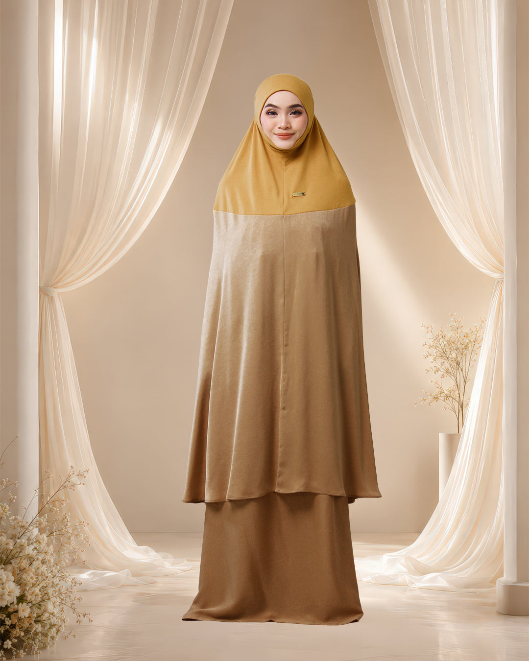 ALWANI IN GOLD MUSTARD