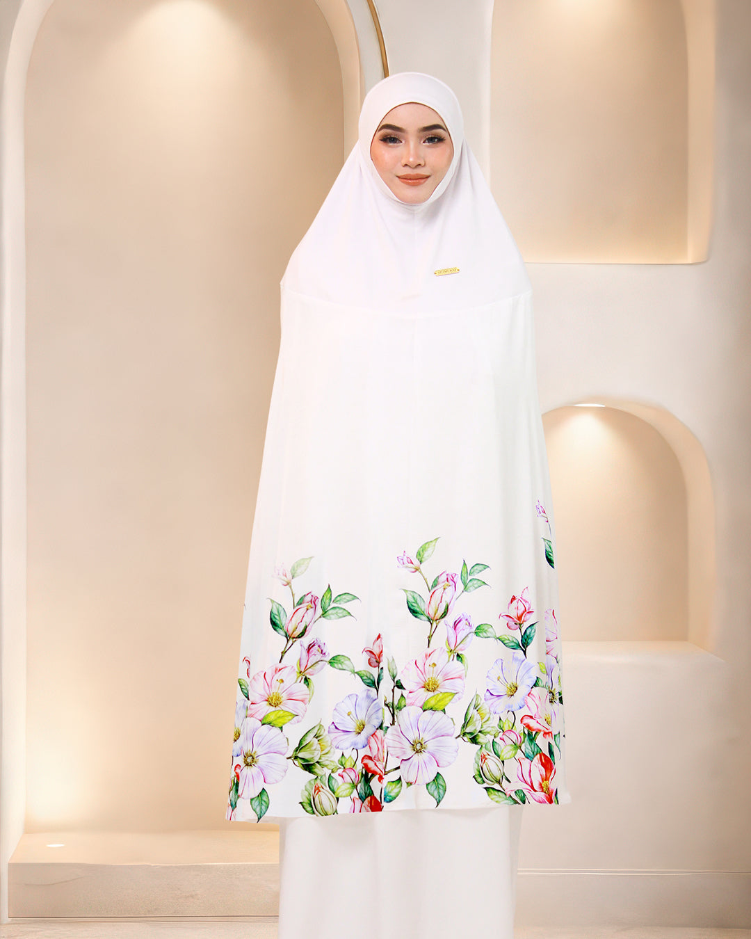 IMANI QISTINA IN WHITE