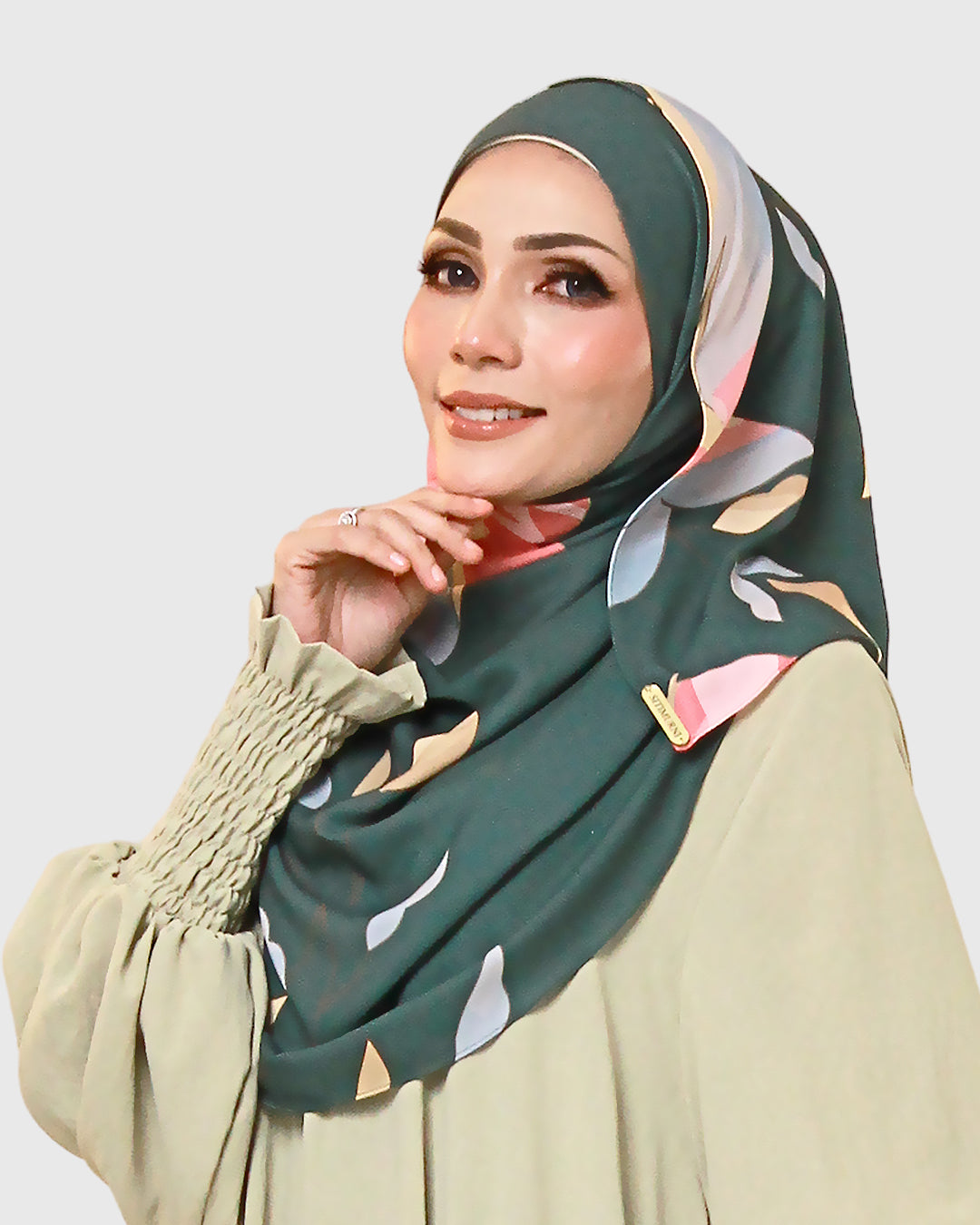 JUBAH ARAFAAH IN GLOSSY GREEN