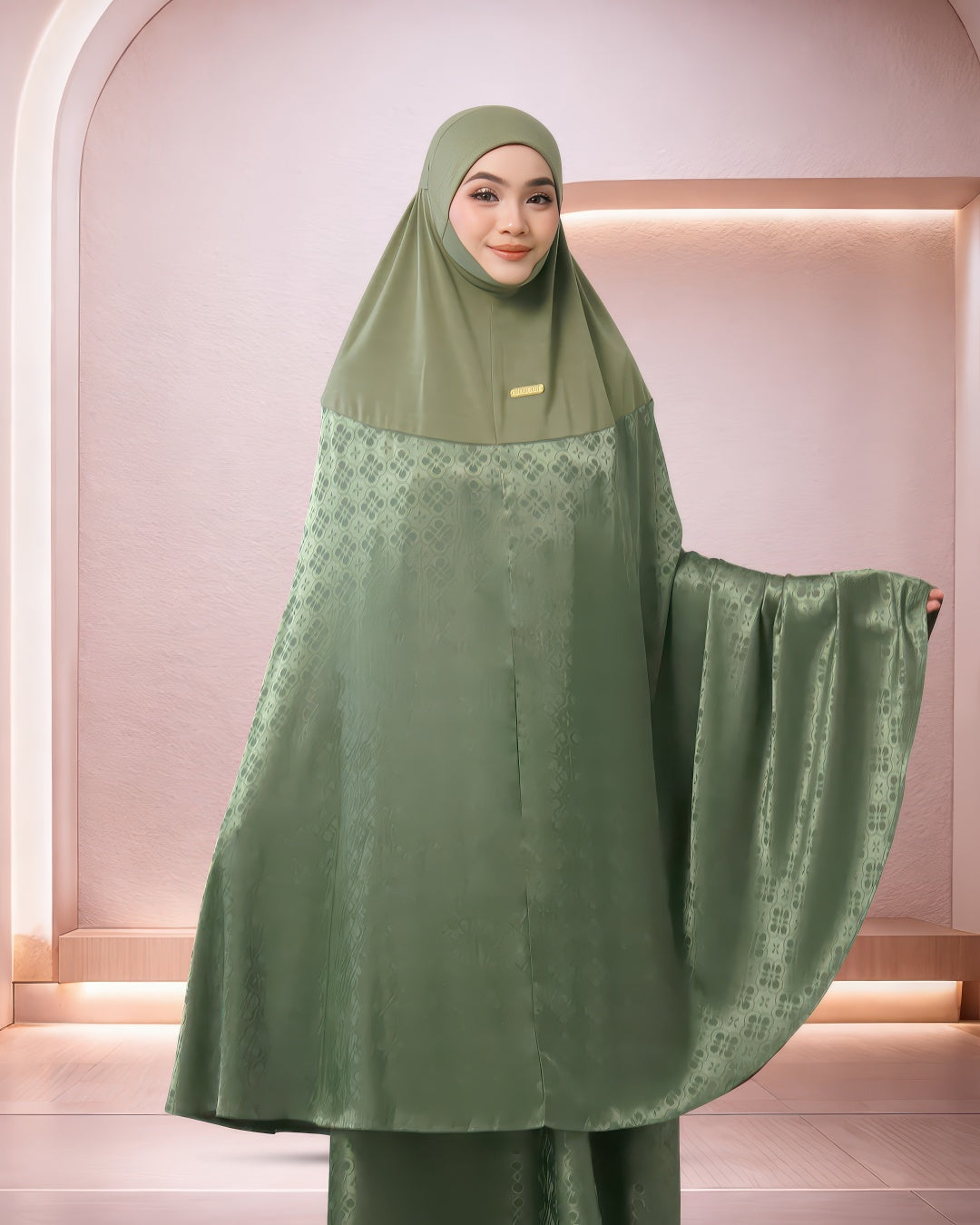 AURA KIRANA IN OLIVE GREEN