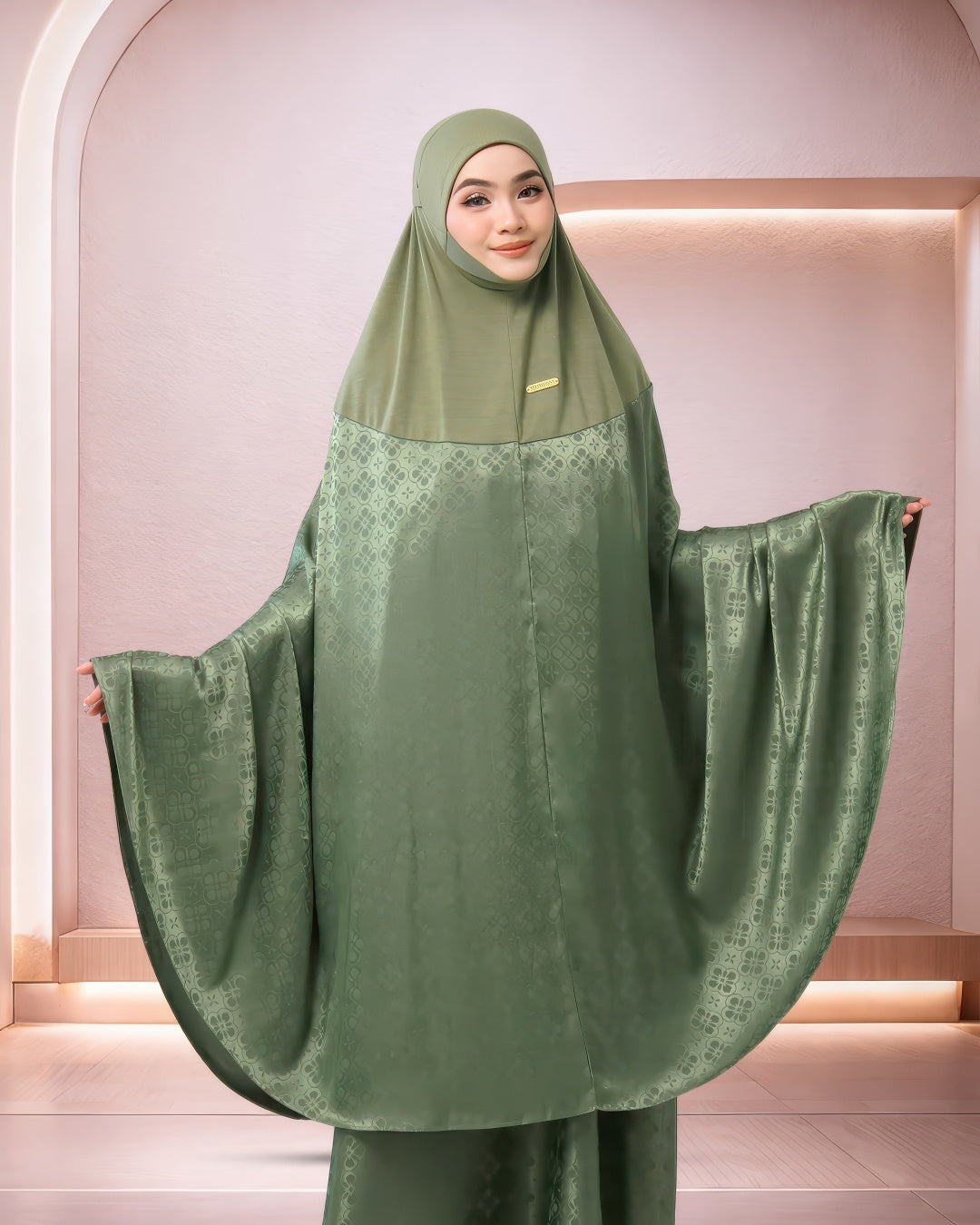 AURA KIRANA IN OLIVE GREEN