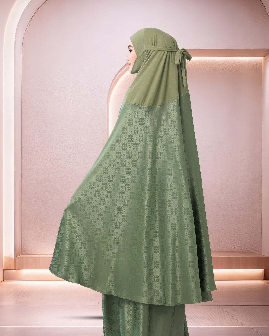 AURA KIRANA IN OLIVE GREEN