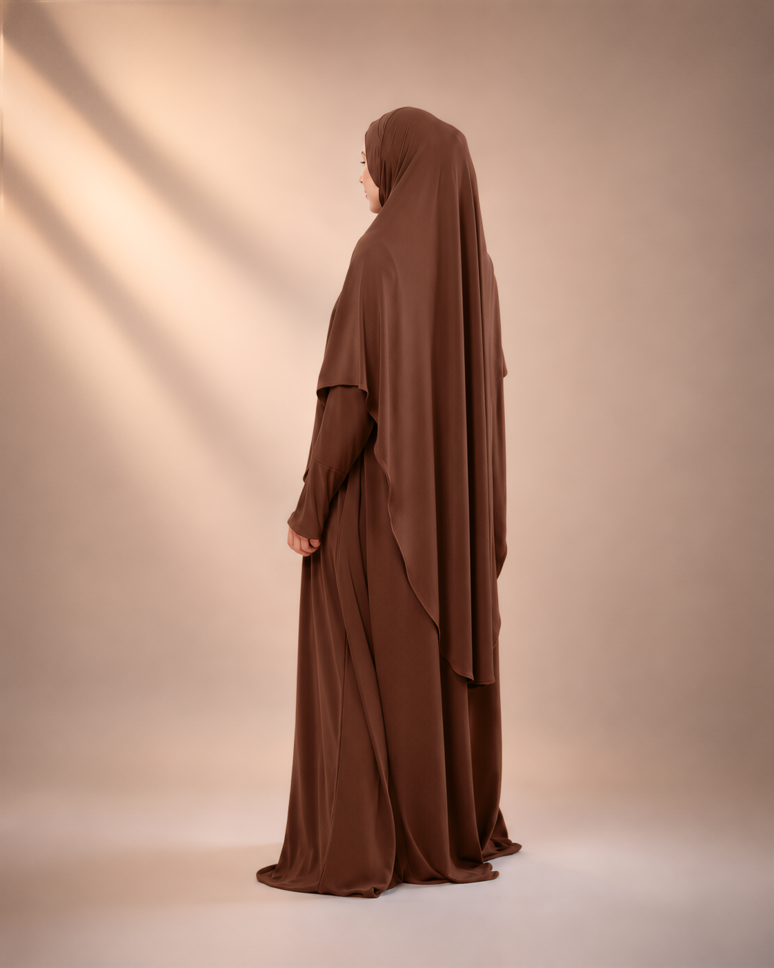 KOMBO TUDUNG & JUBAH IN CHESTNUT (SAIZ BESAR)