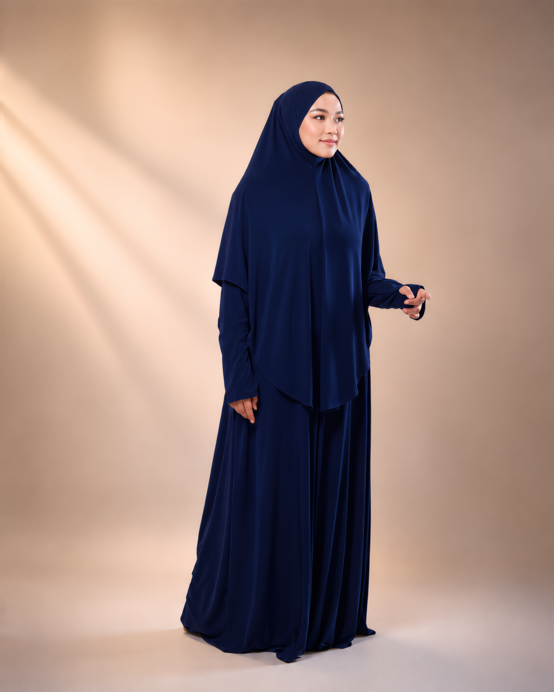 KOMBO TUDUNG & JUBAH IN DEEP NAVY (SAIZ BESAR)
