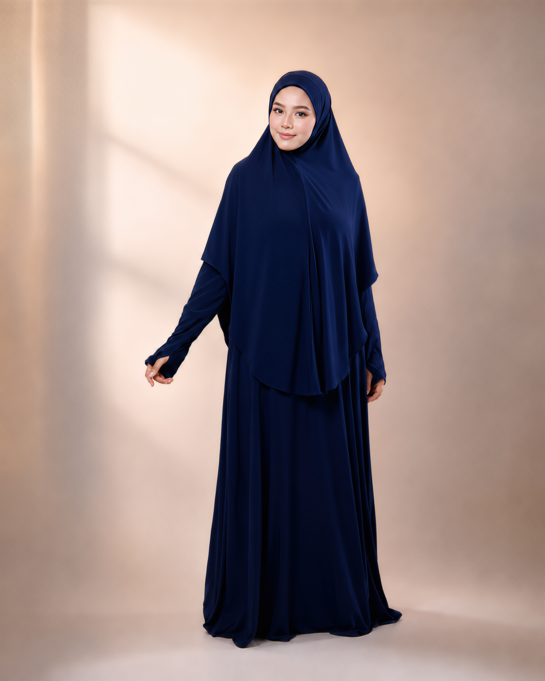 KOMBO TUDUNG & JUBAH IN DEEP NAVY (SAIZ BESAR)