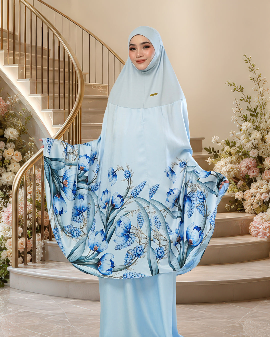 SURI ZAHRA IN BLUE