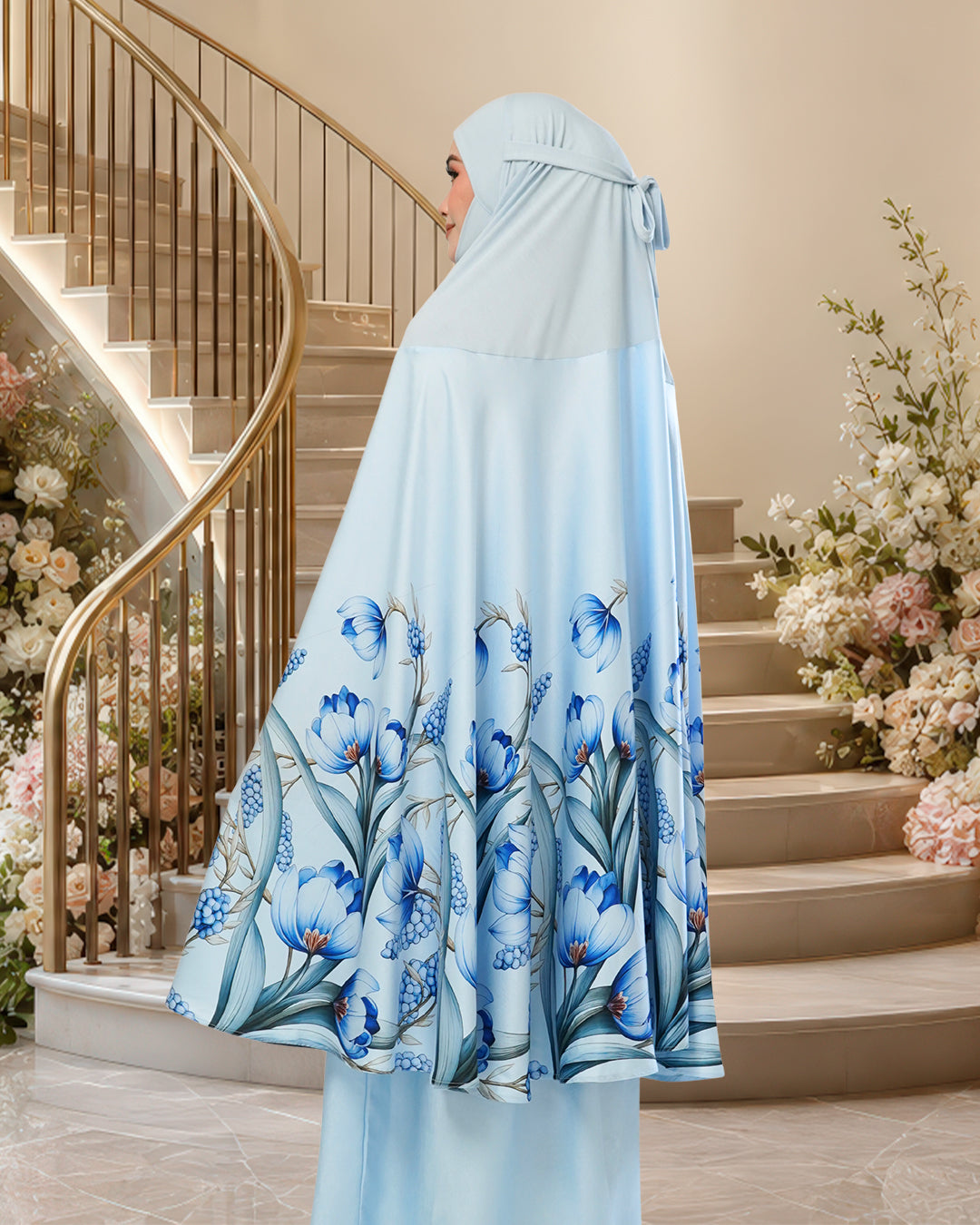SURI ZAHRA IN BLUE