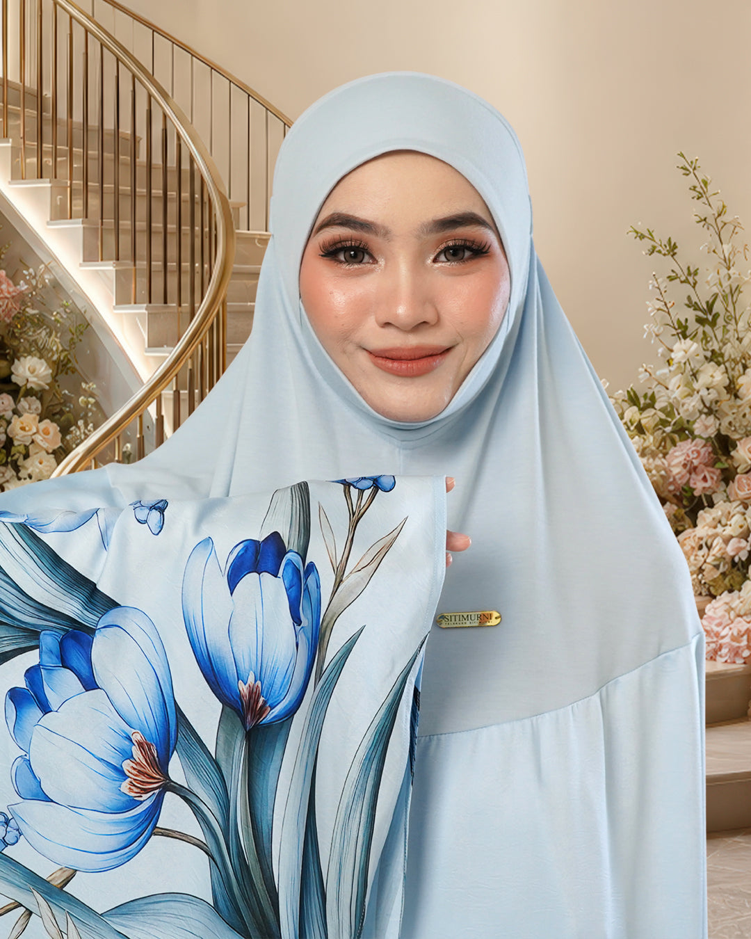 SURI ZAHRA IN BLUE