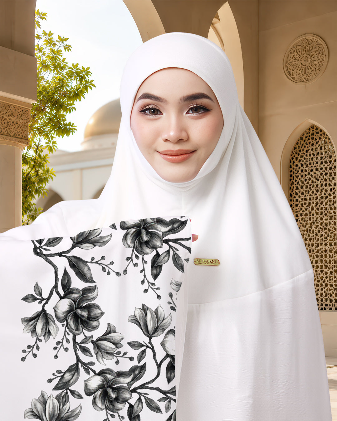 CEMPAKA ELINA IN WHITE